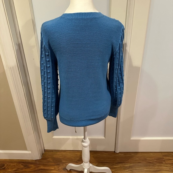 LOFT Blue Sweater- Sz Small - Picture 4 of 5